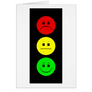Moody Stoplight Hälsningskort