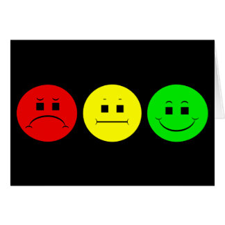 Moody StoplightTrio Hälsningskort
