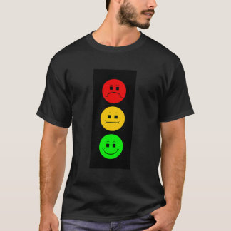 Moody stoppsignal för trafik Ansikte Funny Stop Li T Shirt