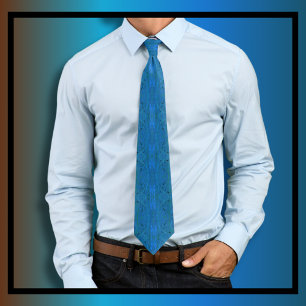 Moody Swirl Mönster Blue Slips