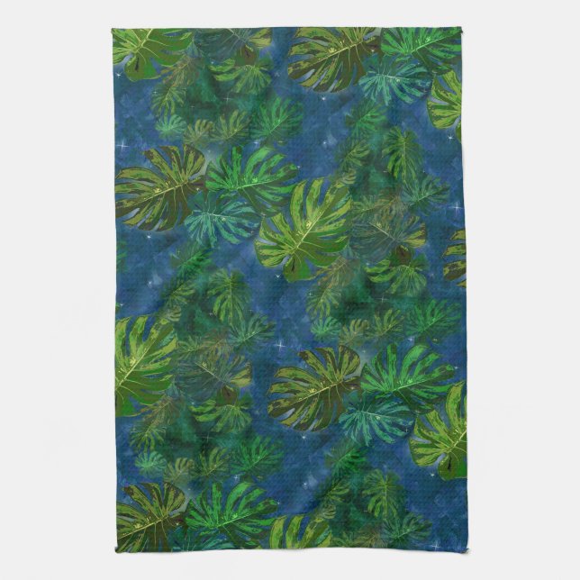 Moody Tropiska nattköket Kökshandduk (Vertikal)