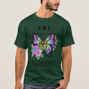 Moody, vacker fjärilscoky Flower Magic Ha T Shirt