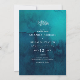 Moody vattenfärgsfiltret Ecru allt i ett Inbjudningar