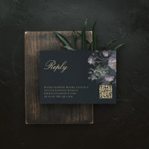 Moody Vintage Blommigten Peony Romantik QR-koden B