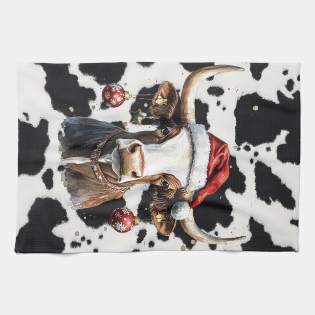 Mooey Christmas  Kökshandduk (Horisontell)