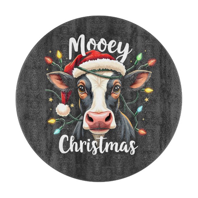 Mooey jul Funny Julafton Cow Cattle Älskare (Framsidan)