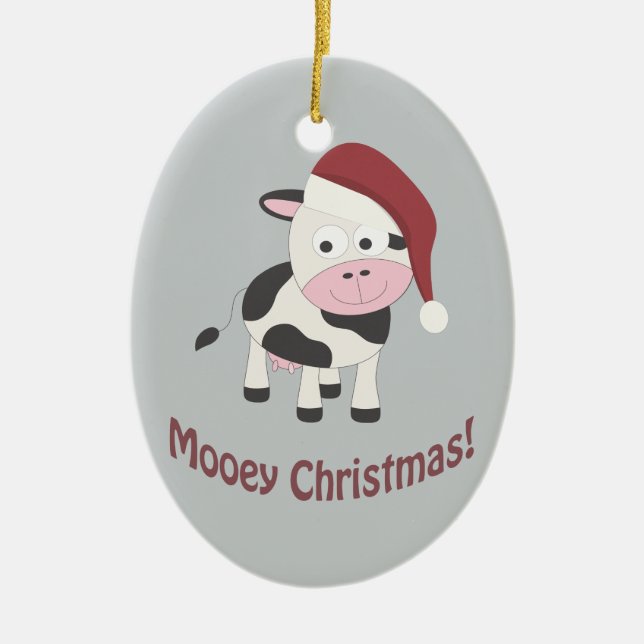 Mooey jul! julgransprydnad keramik (Framsidan)