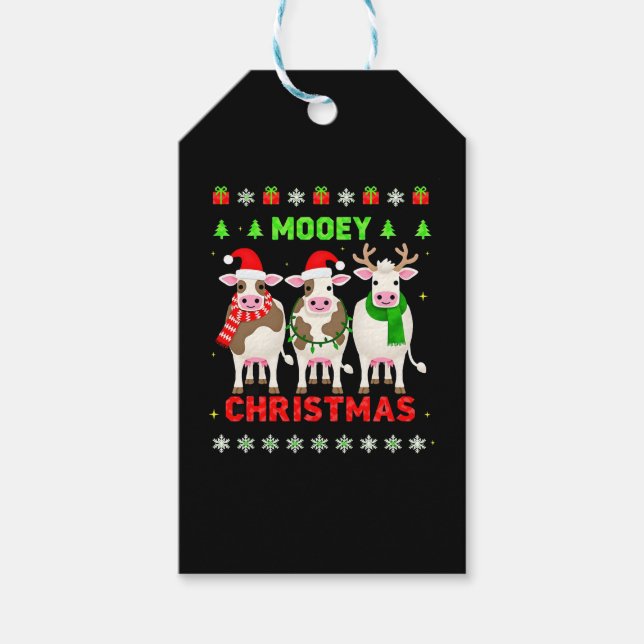 Mooey jul ko jul ful julgran Pajamas  Presentetikett (Framsidan)