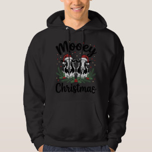 Mooey jul ko vintage gravyr skjorta design hoodie