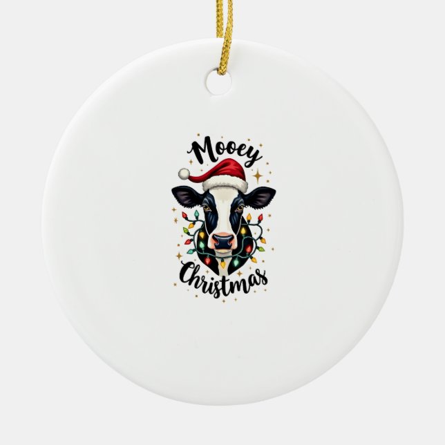 Mooey jul tomte julbelysning koälskare  julgransprydnad keramik (Framsidan)