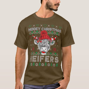 Mooey jul Ugly Cow Santa Heifer Jul Fa T Shirt