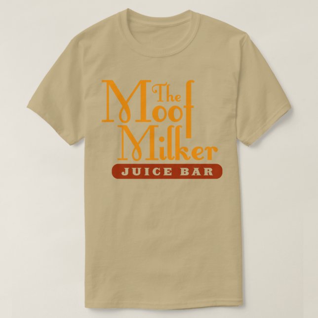 Moof Milker Juice Pub T Shirt (Design framsida)