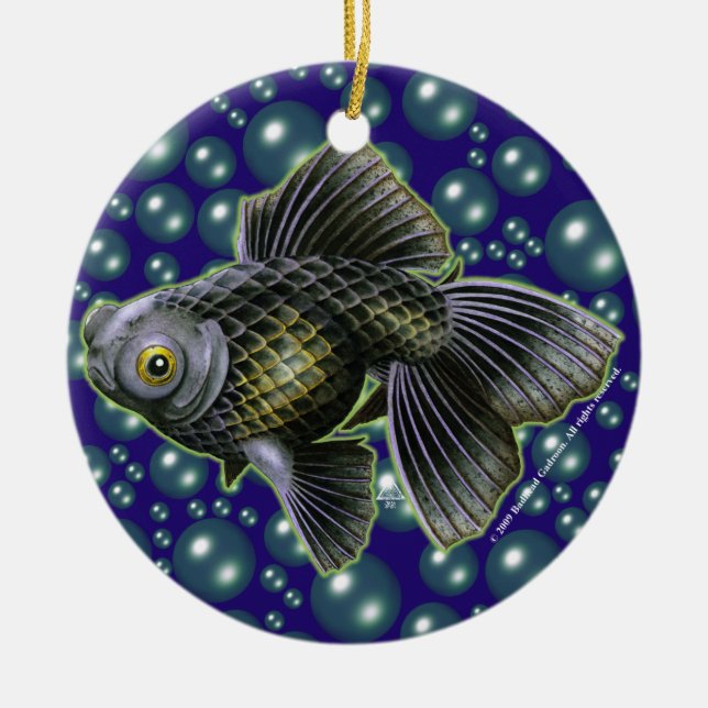 Moog the Black Moor Round Ornament (Framsidan)