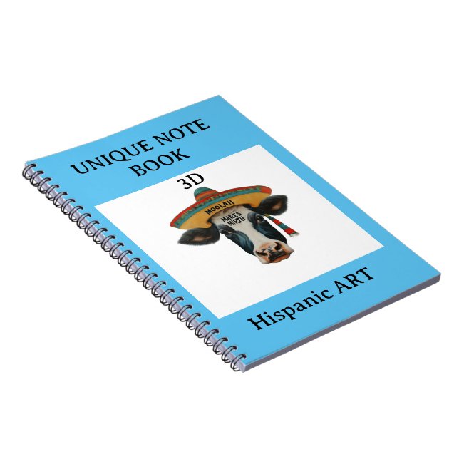 Moolah Makes Mirth Hispanic art Anteckningsbok (Högra Sidan)