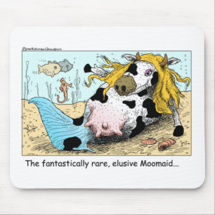 Moomaid Funny Cow Cartoon Present T-shirts Samlaro Musmatta