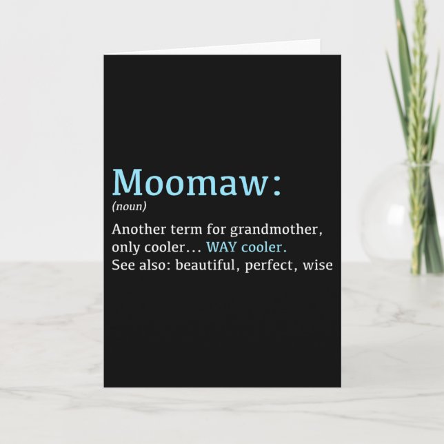 Moomaw_ Funny Definition Noun - Another Term  Kort (Framsida)
