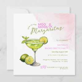 MooMoos & Margaritas Rosa Sängkammarinbjudan