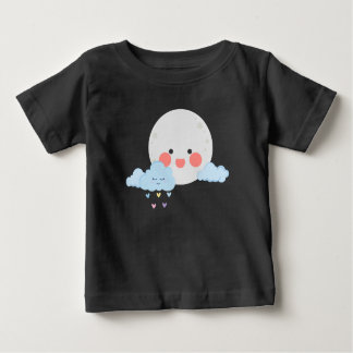 Moon and cloud cute design t shirt
