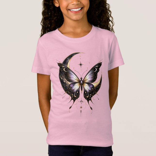 Moon Butterfly Barn T-Shirt (Framsida)