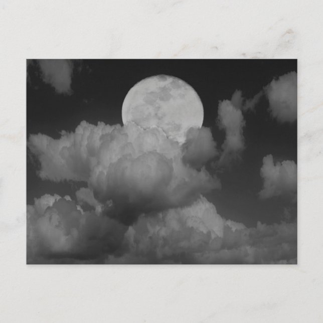 Moon & Clouds Over Kansas Vykort (Framsida)