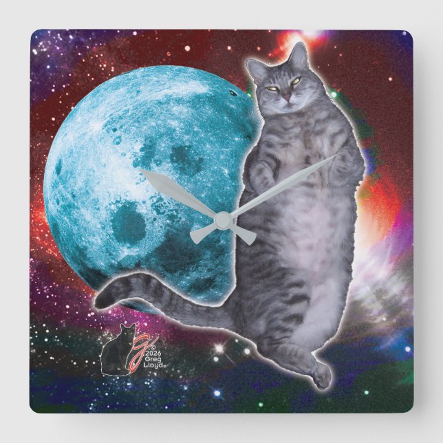 Moon Dancer Bosco Fyrkantig Klocka (Framsida)