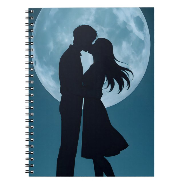 Moon Design Notebook Anteckningsbok (Framsidan)
