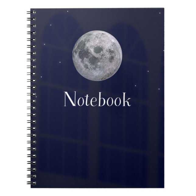 Moon design Notebook Anteckningsbok (Framsidan)