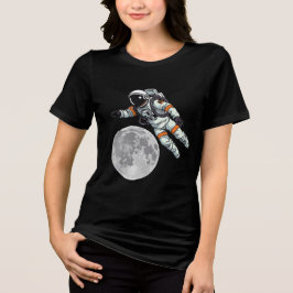Moon Design with Astronaut | Amazing Space Art  T Shirt