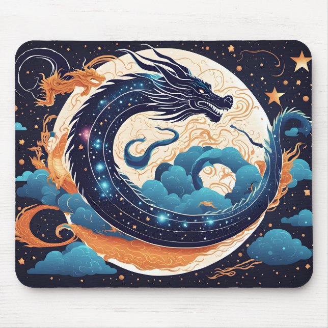 moon dragon mouse pad musmatta (Framsidan)