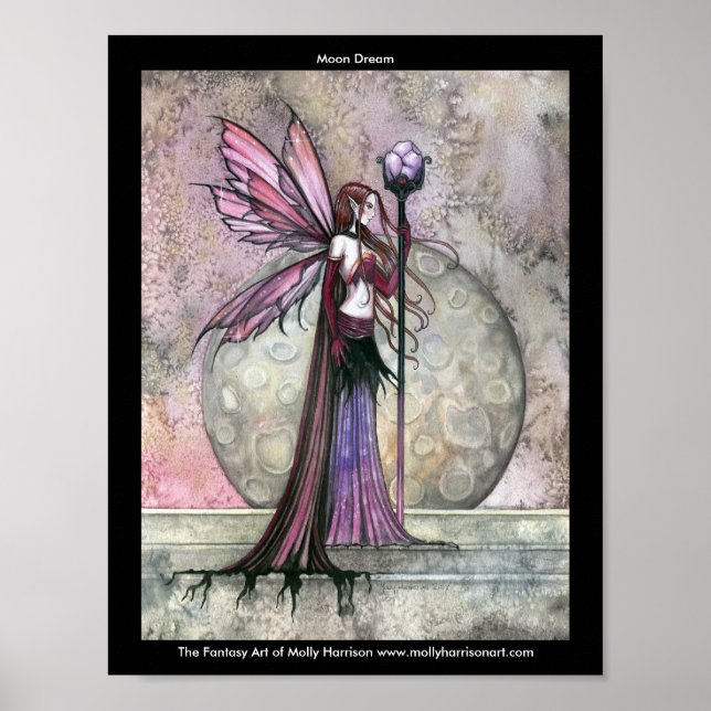 Moon Dream Fairy Affisch av Molly Harrison (Framsidan)