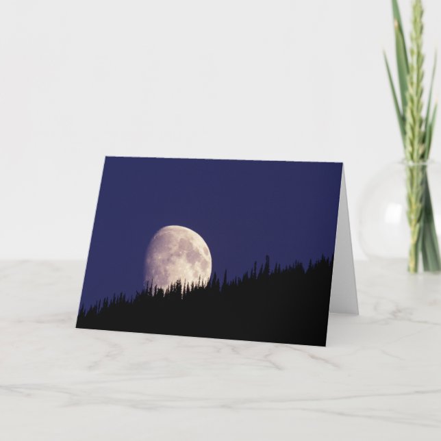 Moon & Forest | Glacier National Park Montana Kort (Framsida)