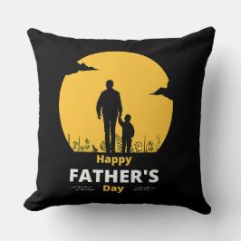 Moon Glow Father Son Grassy Walk Kudde