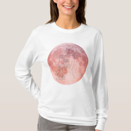 Moon Goddess Celestial Art – Soft Feminine Energy T Shirt