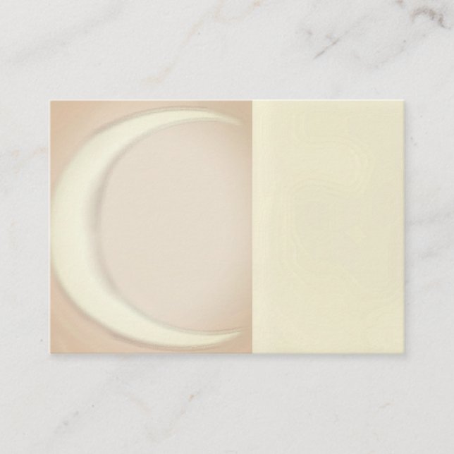 Moon, Golden, Lightworker, Reiki, Business Cards Visitkort (Framsida)