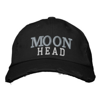 Moon Head Hat : By Approachable Wolf ( J.H.T. ) Broderad Keps