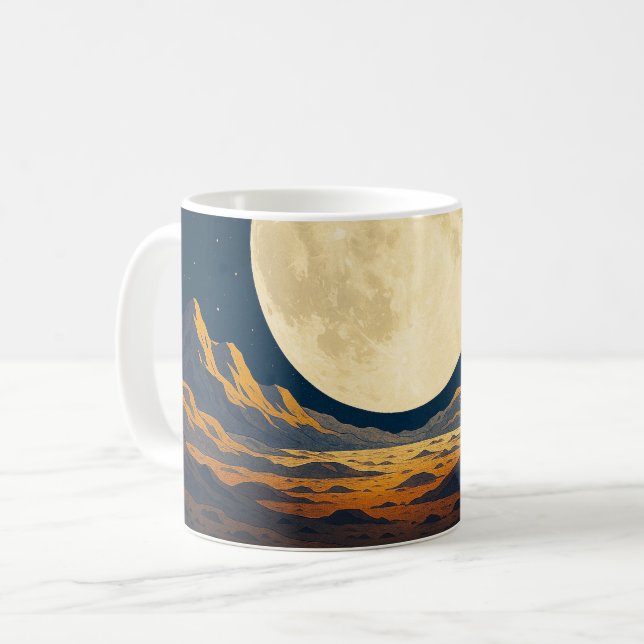 Moon Horizon Kaffemugg (Framsida vänster)