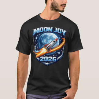 Moon Joy 2026 Raket Rymden T Shirt