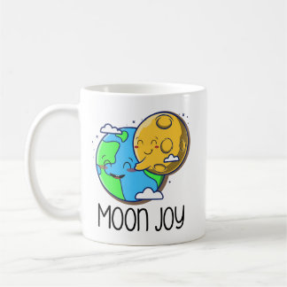 Moon Joy Cute Earth and Moon Hug Kaffemugg