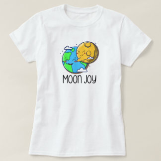 Moon Joy Cute Earth and Moon Hug T Shirt