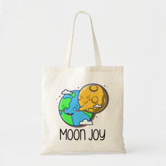 Moon Joy Cute Earth and Moon Hug Tygkasse