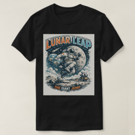 Moon Leap: Gravity Defying Astronaut T Shirt