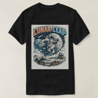 Moon Leap: Gravity Defying Astronaut T Shirt