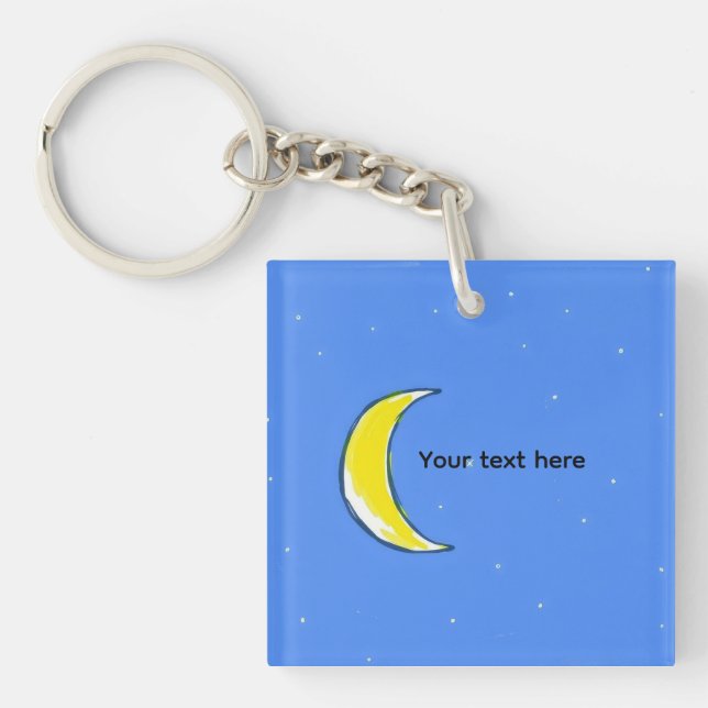 Moon – Minimalistisk mån Anpassad textdesign (Framsidan)