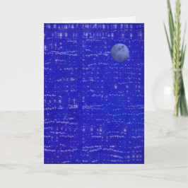 Moon Music Greeting Card Kort