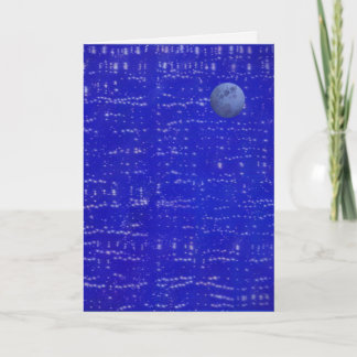 Moon Music Greeting Card Kort
