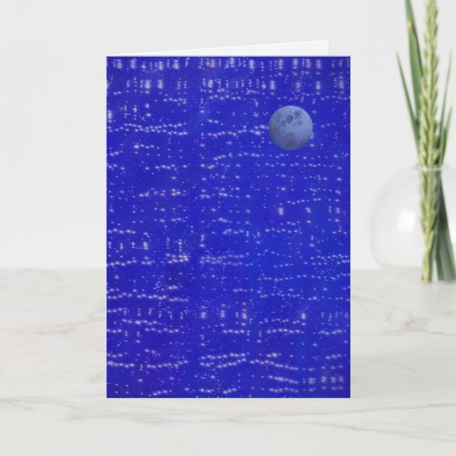 Moon Music Greeting Card Kort (Framsida)