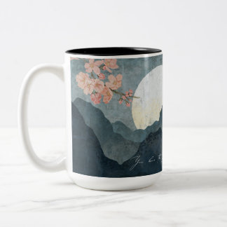 Moon Night Aesthetic White Mug Två-Tonad Mugg