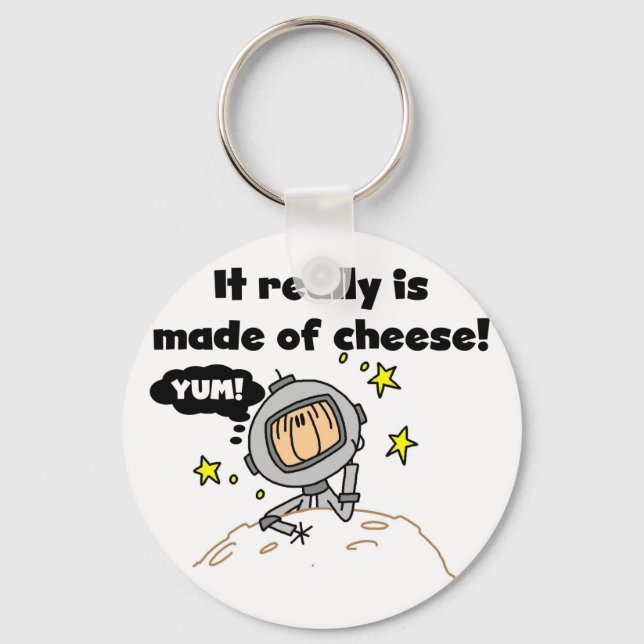 Moon of Cheese T-shirts och presenter Nyckelring (Framsida)