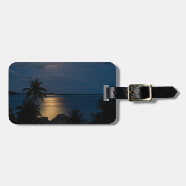 Moon on bora bora bagagebricka (Horisontell Framsida)