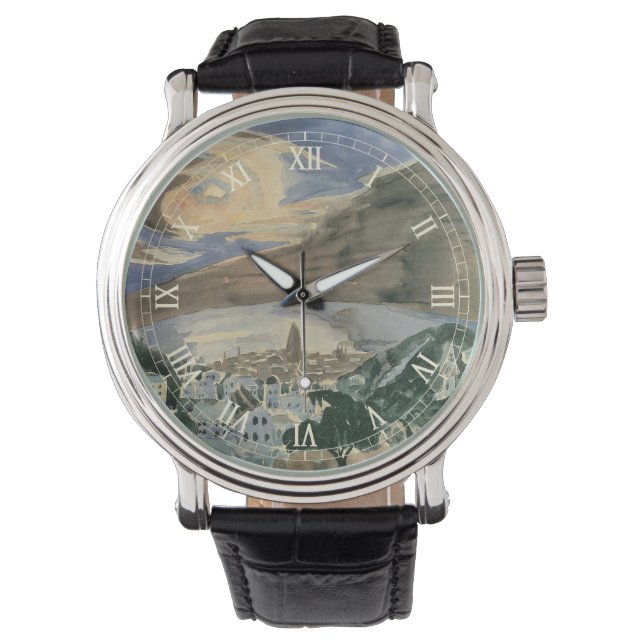 Moon Over Barcelona av Walter Gramatte Armbandsur (Framsida)